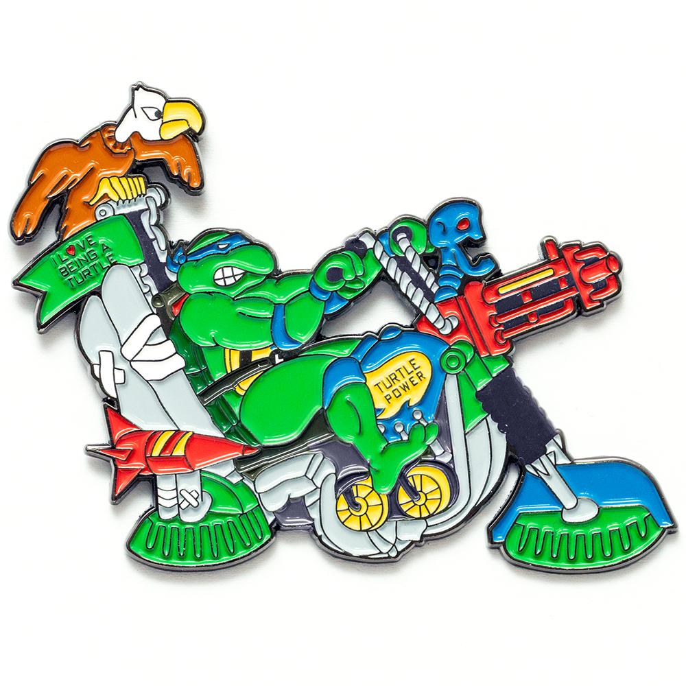 Blue Turtle Hover Trike Pin