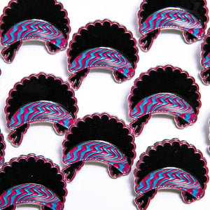 Psychedelic Afro Pin - Warrior Pins