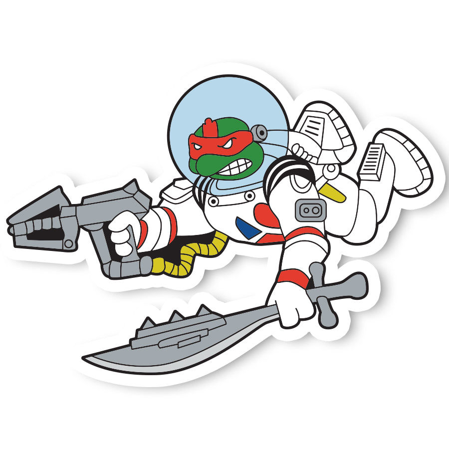 Red Turtle Space Sticker