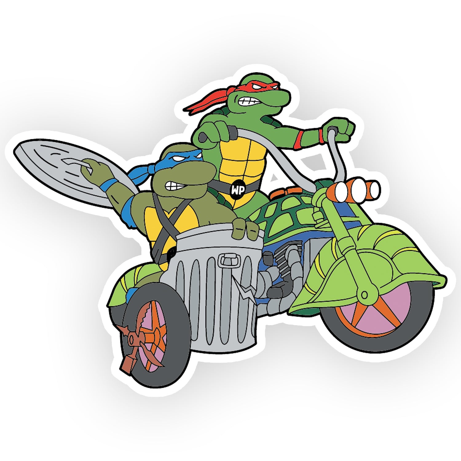 Sewer Cycle TMNT Sticker