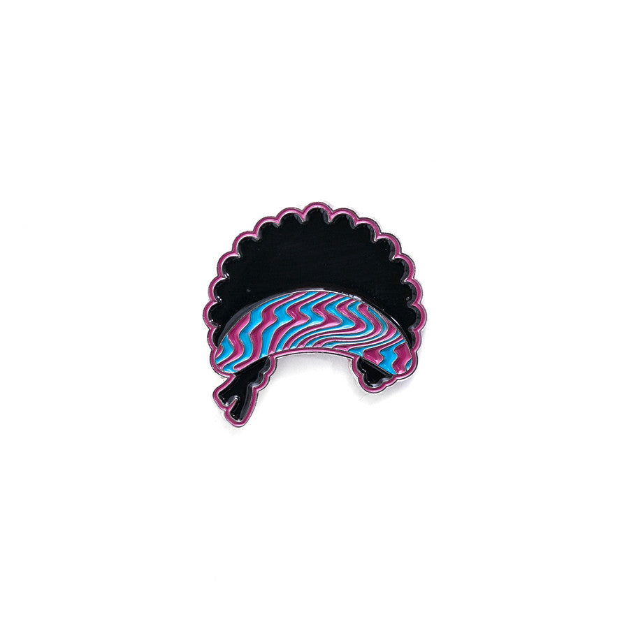 Psychedelic Afro Pin - Warrior Pins
