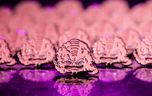 Alien Brain Pin - Warrior Pins